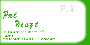 pal wiszt business card